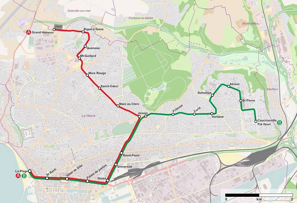 map of le havre